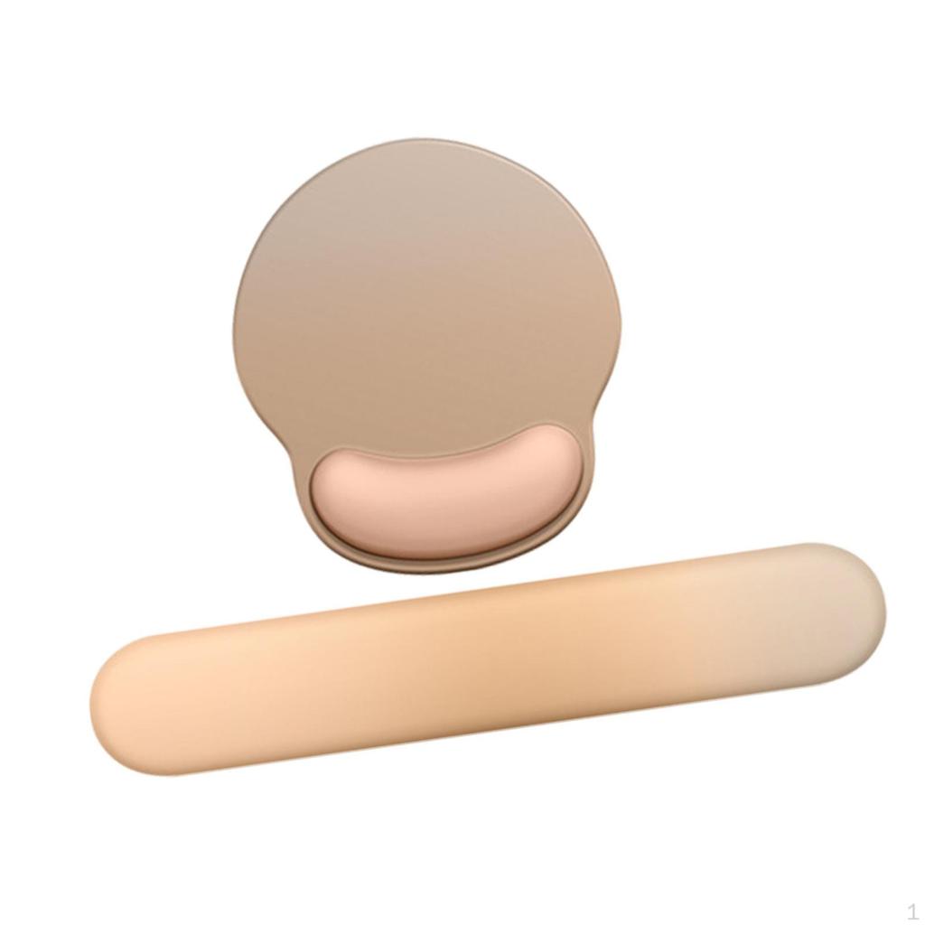 Alfombrilla de Ratón con Soporte para Muñeca Cojín para Gaming Esterilla Ergonómica de Apoyo para Teclado para Oficina Hogar