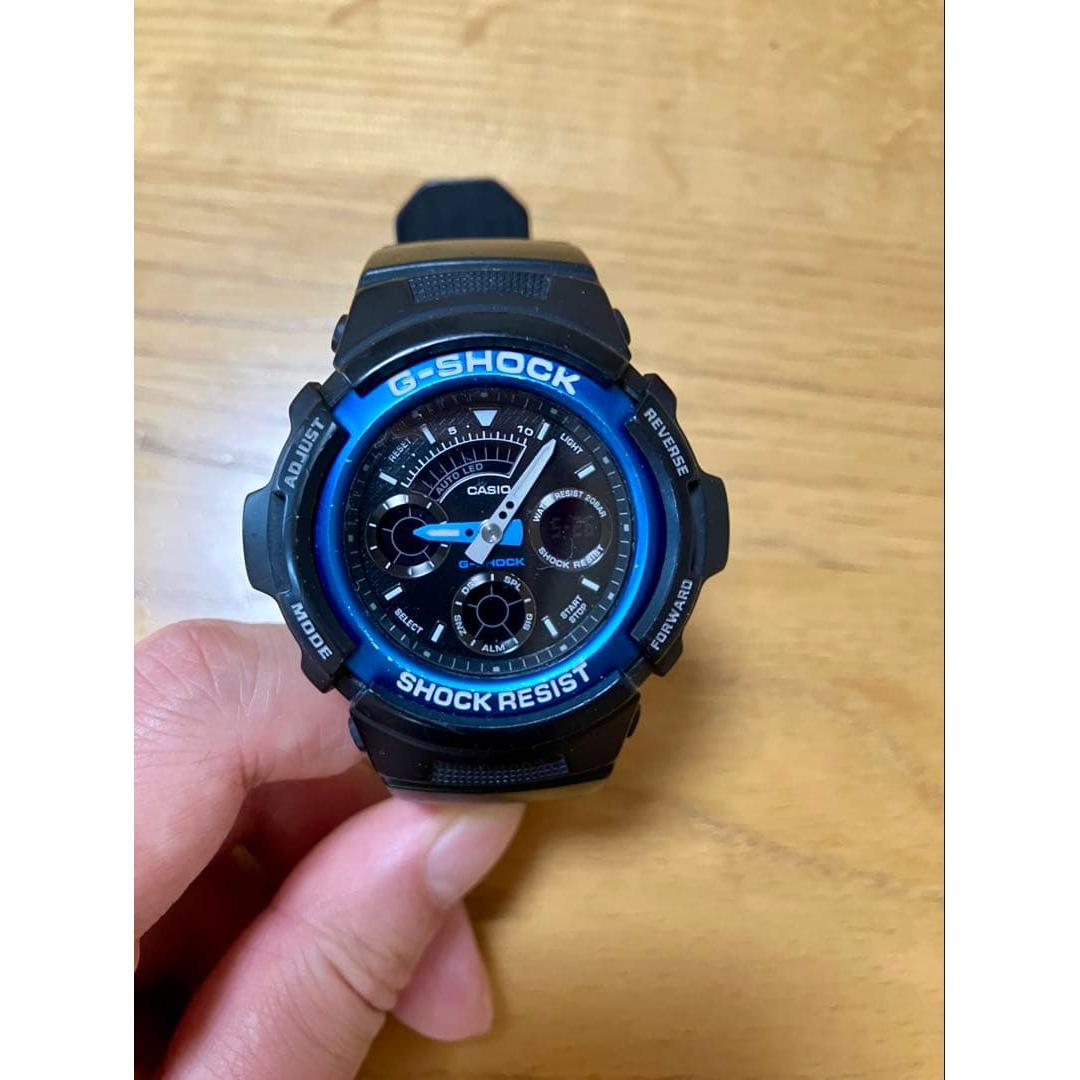 [Good Condition] CASIO G-shock AW-591-2AJF Black/Blue
