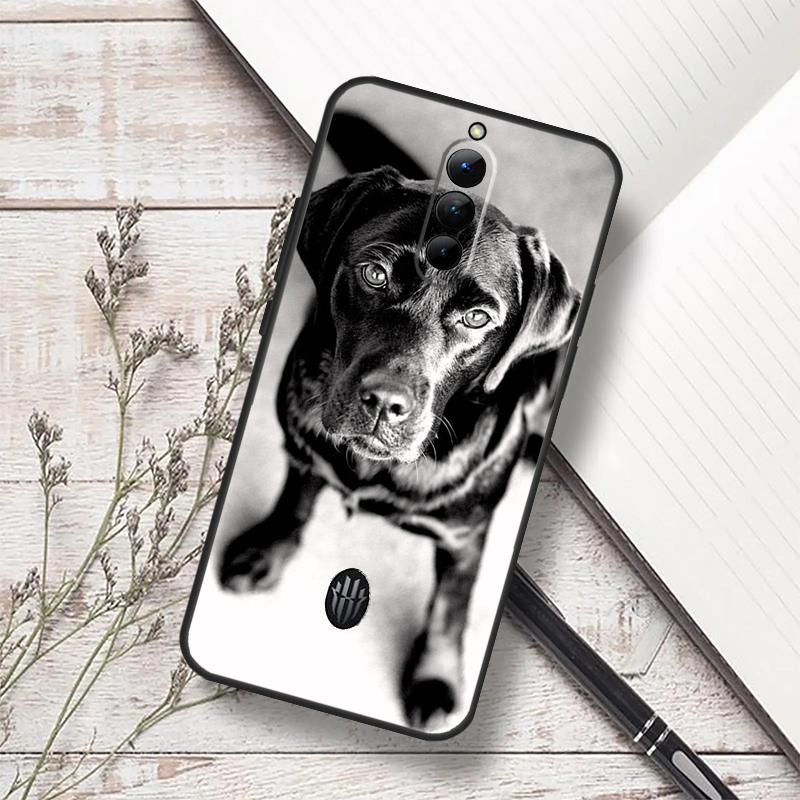 Schwarze Labrador Hund Hülle Für ZTE Nubia Red Magic 10 Air 6S 7S 6 7 Pro RedMagic 8 9 8S 9S 10S 11 Pro Plus Abdeckung