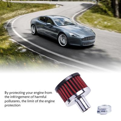 Universal-Auto-Luftfilter für Motorrad-Kaltluftansaugung, High Flow Kurbelgehäuse-Entlüftungsabdeckung, Mini-Entlüftungsfilter, Automobilfilter