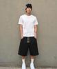 AMOU Molly One Tuck Bermuda Pants Black