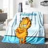 Custom Name Garfield's Cosmic Adventure flannel Blanket for Super Soft Cute Comfort Blanket for Travel Bedding Couch Sofa Blanket