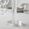 3 Pieces Crystal Candlestick Set Nordic Design Taper Candle Holder Set Decorative Table Centerpiece Elegant Design for Wedding