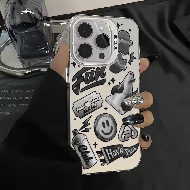 Luxury Newspaper graffiti Phone Case For  Redmi Note 13 12 Turbo 11 Pro Plus 10 Pro Max 12S 11S Redmi 12 4G 13C Cover