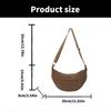 Women Dumplings Bag Plaids Shoulder Bag Retro Crossbody Bag Shopping Bag Large Capacity Messenger Bag for Everyday  Burgundy
