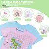 T-Shirt Positionierungswerkzeug Acryllineal-Führung T-Shirt-Waage Hitzepresse Hemd-Messzubehör Ausrichtung Präzision