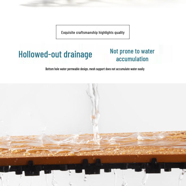 Outdoor Composite Wood-Plastic Flooring: Durable, Anti-Corrosion, Self-Laying for Patio, Balcony, or Terrace