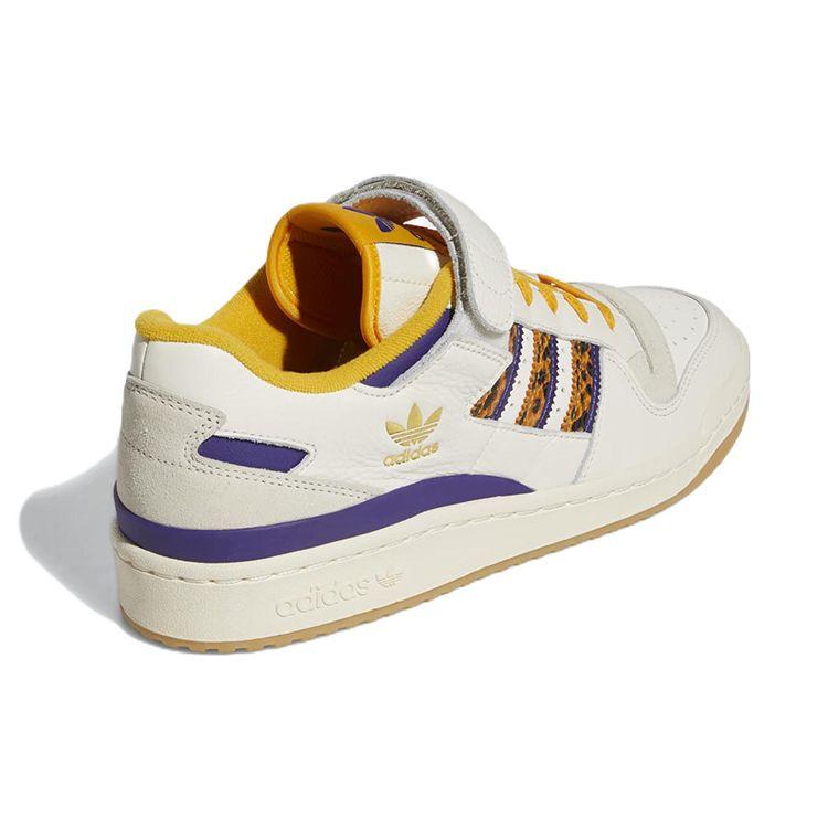 Adidas Forum 84 Low Lakers Snakeskin Men Sneakers Cream Off-White Collegiate-Gold GW2007
