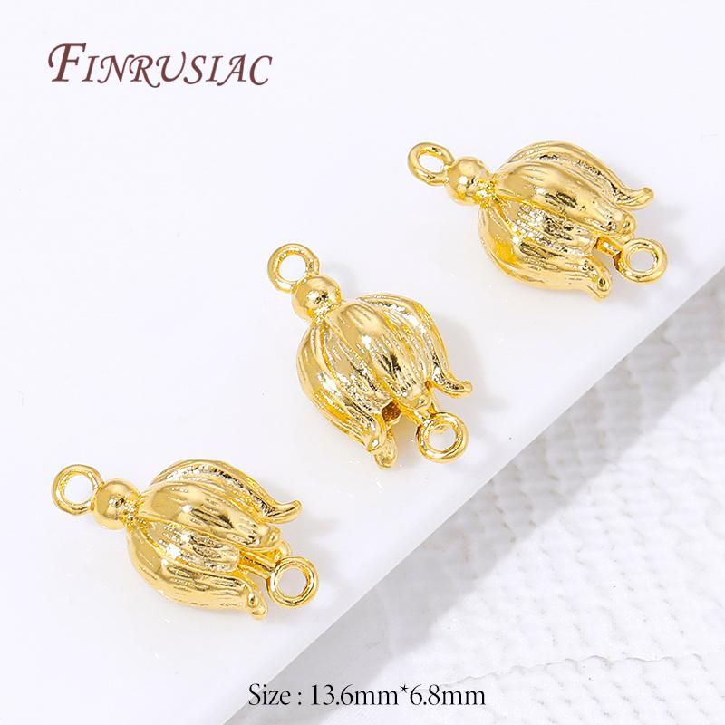 Connectors For Jewerly 18K Gold Plated Brass Connectors For Bracelets Accessories DIY Jewelry Making Supplies,Earrings Findings