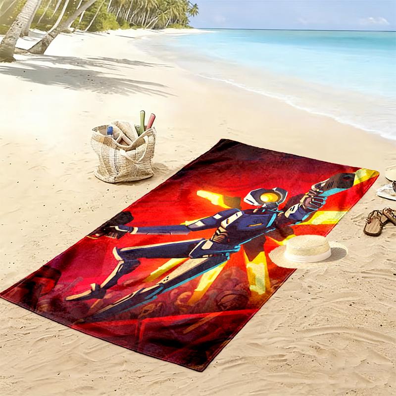 ULTRAKILL Print Beach Towel, Large Soft Quick Dry Towel for Beach Camping Swimming