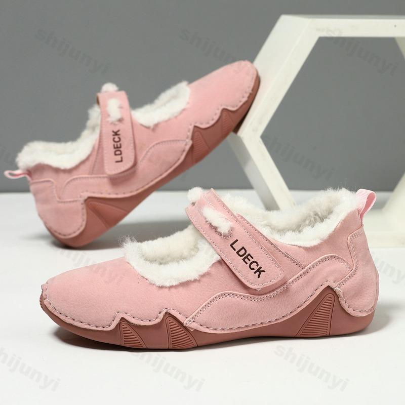 Large Size Women Casual Shoes Autumn Winter New Outdoor Non Slip Plush Warm Shoes Lightweight Comfort Soft Sole Sneakers