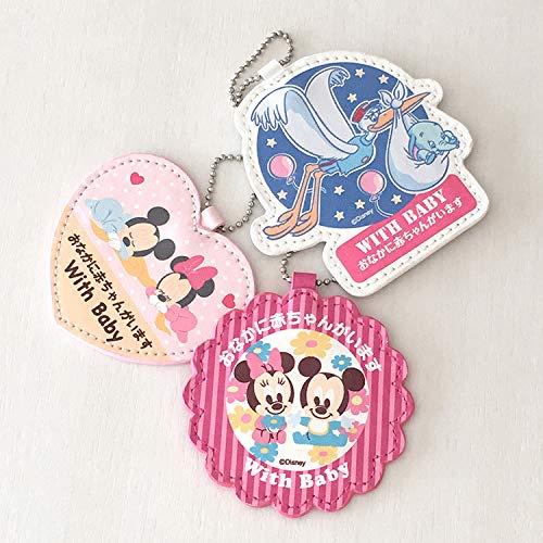 baby mickey & baby minnie maternity sign holder heart