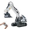 Remote Control Excavator Alloy 2.4G 11Ch Dump Trucks Bulldozer Alloy Plastic Engineering Vehicle Electronic Toys For Boy Gifts