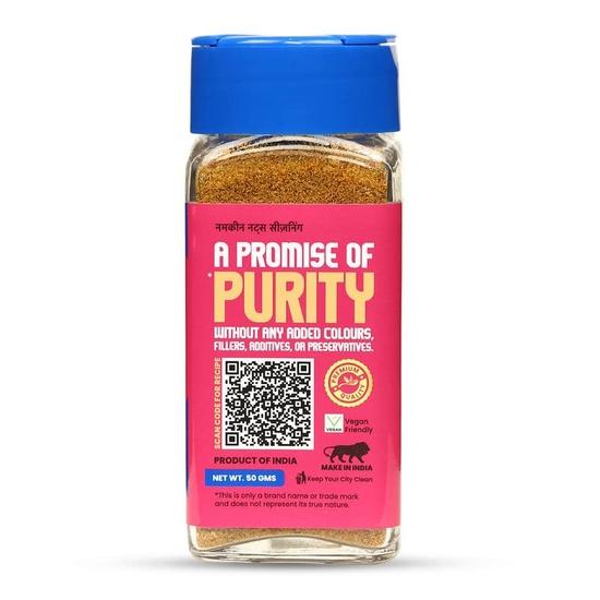 CRISTA Namkeen Nuts Seasoning | Healthy & Flavourful Snack Option | Mixed Spices Blend | Fresh & Flavourful  | No Onion | No Garlic | 50 Gms