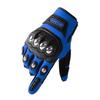 Locomotive gloves men's fitness sports touch screen non-slip outdoor riding protection touch screen stainless steel shell full finger
