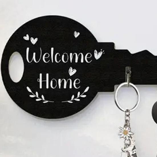 Key Hook with Strong Load-Bearing Capacity Bohemia Style Wall-mounted Decorative Key Shape Key Organizer