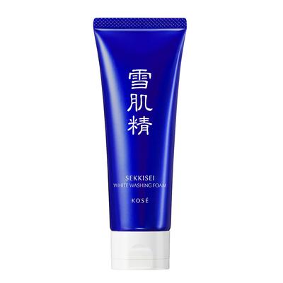 Sekkisei White Cream Facial Made with Oriental Fermented Tears Extract Wash, 130g, Cleanser, Foam, Dullness, Pores, Exfoliating, Moisturizing, Herbs,