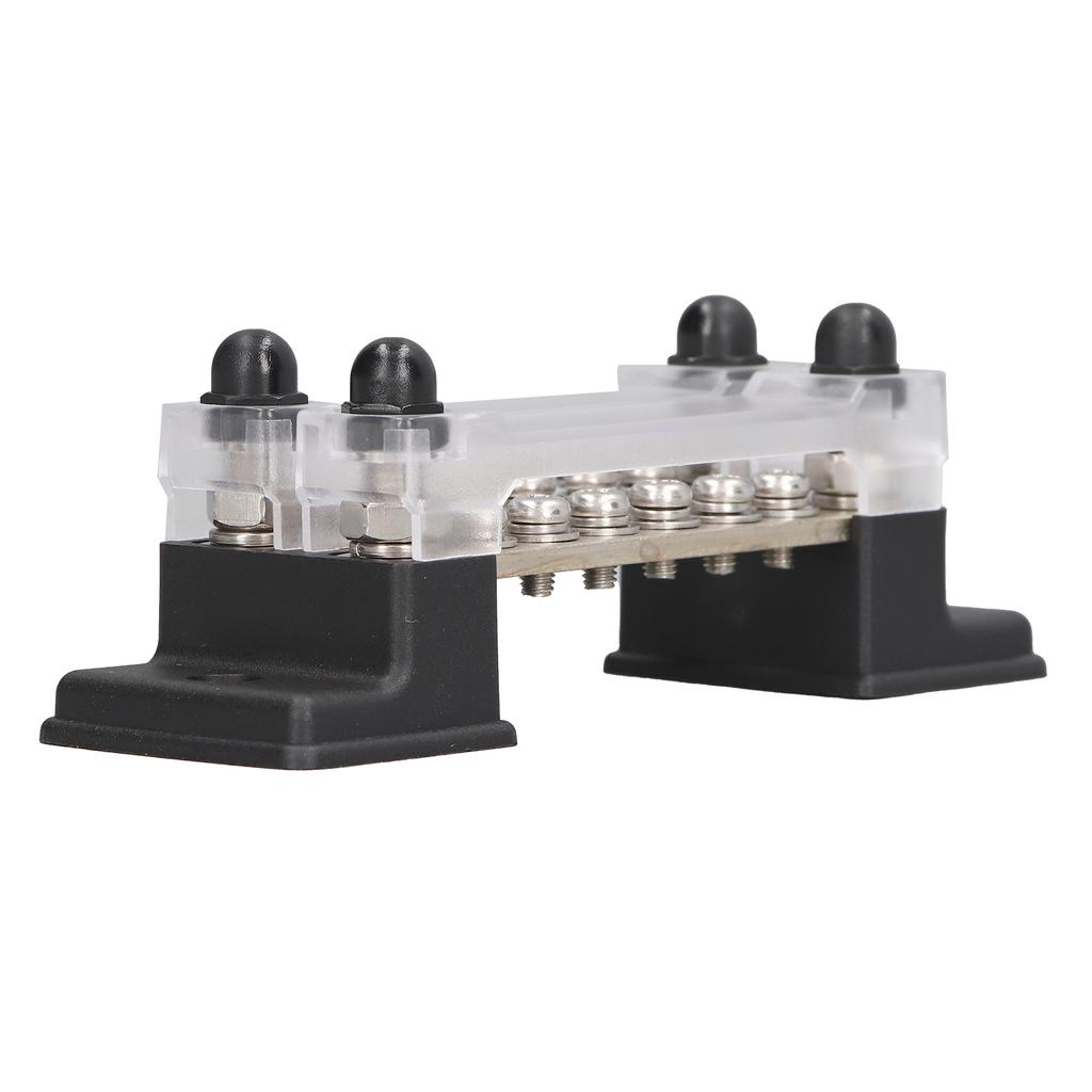 12 Post Power Distribution Block 48V 150A Dual Row Terminals Bus Bar with M4 Bolts M6 Stud