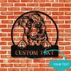 Stylish Modern Bulldog Metal Wall Art Decor Custom Sign