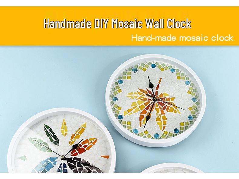 DIY Handmade Wall Clock Kit – Creative Collage for Children and Adults