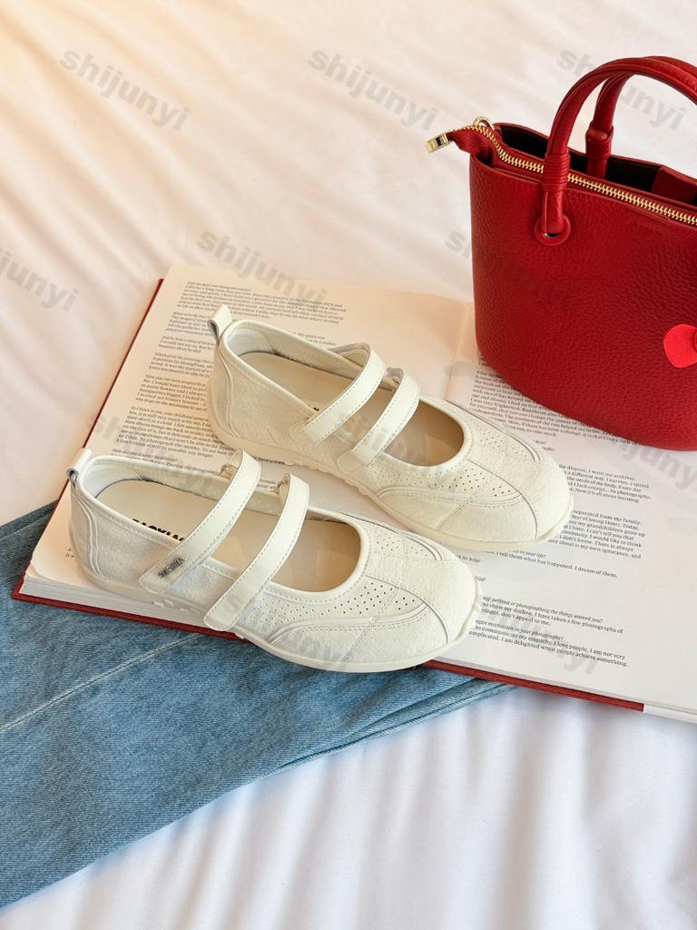 Fashion 2025 Spring New Style Retro Soft Soled Casual Mary Jane Single Shoes for Women Shallow Mouth Comdortable Fashion Trend Sneakers