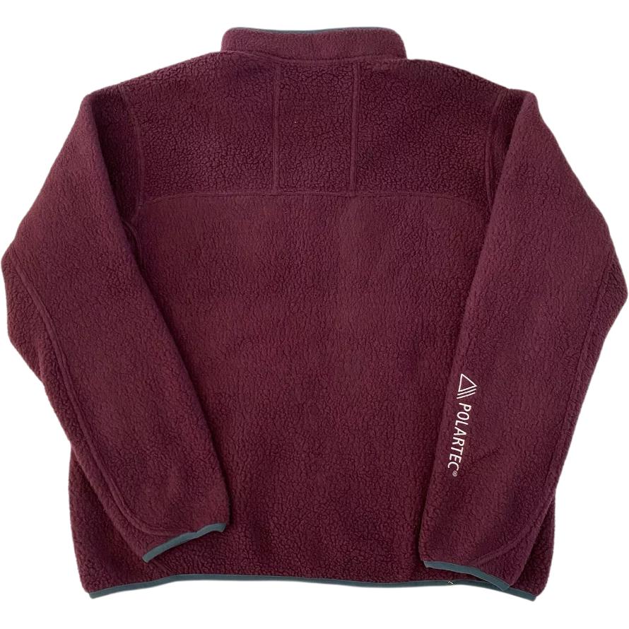 Nike ACG Series Embroidered Letter Patchwork Velour Jacket Men Outerwear Burgundy FN0372-681