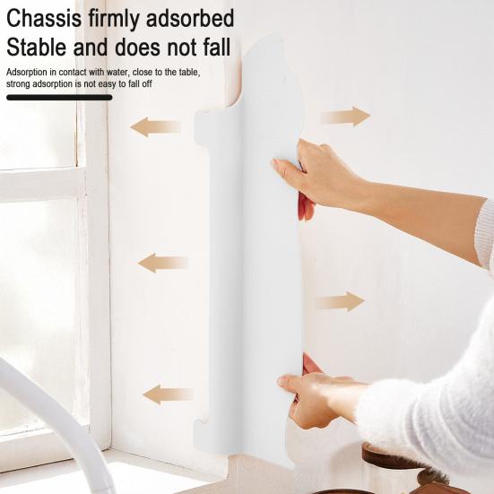 Yousheng 1/2Pcs Cartoon Dog Silicone Sink Splash Guard with Suction Cups Vegetable Washing Water Splash Protector Kitchen Countertop Puppy Anti-Splash