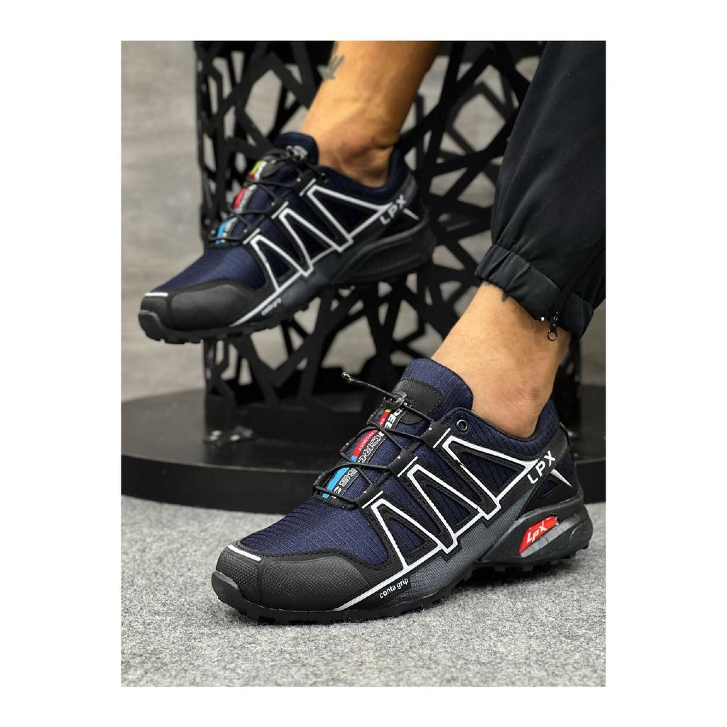 Men's Orthopedic Rubber Laced Triangle Detailed Daily Sneaker Nk0596