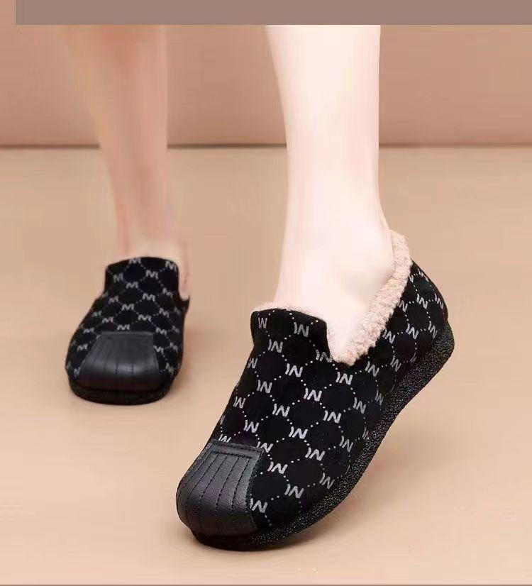 

Shoes women s autumn and winter warm new flat-bottomed versatile cotton shoes with velvet outer confinement shoes 36