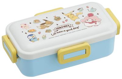 Skater Lunch Box 530ml Single Layer Made In Japan Lock Dishwasher and Microwave Safe Pokemon Cafe Art Women's Leak-proof 4-point PFLB6AG-A