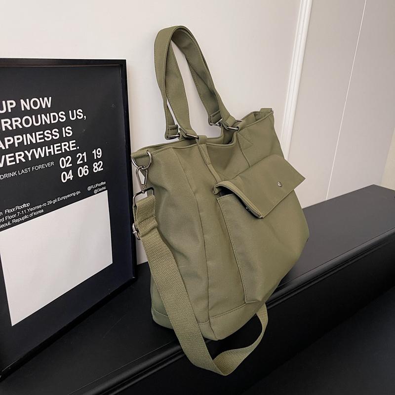 Große Kapazität Unifarbene Reisetasche Damen Pendler-Tragetasche
