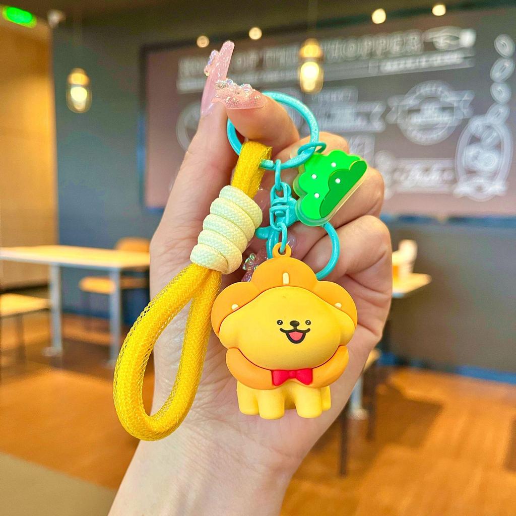 Bedårande Gris & Panda Stapelleksak Hängsmycke Nyckelring - Sött Par Bilväska Tillbehör, Perfekt Liten Gåva