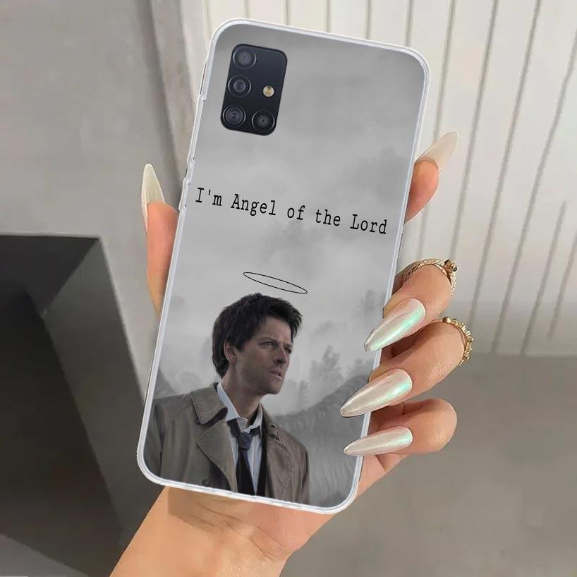 Angel Castiel Supernatural Phone Case for Samsung Galaxy A52 A32 A22 A12 A02S A50S A30S A10S Note 20 Ultra 10 Plus S10 A31 A20 A