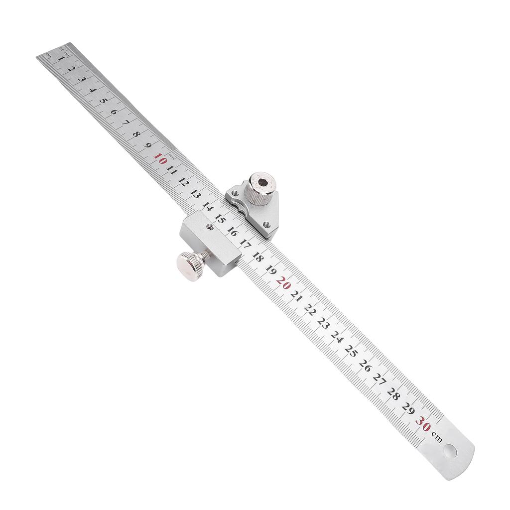 Steel Ruler Positioning Block 45 degrees 90 degrees Accurate Steel Ruler Positioning Adjuster Scribing Locator for