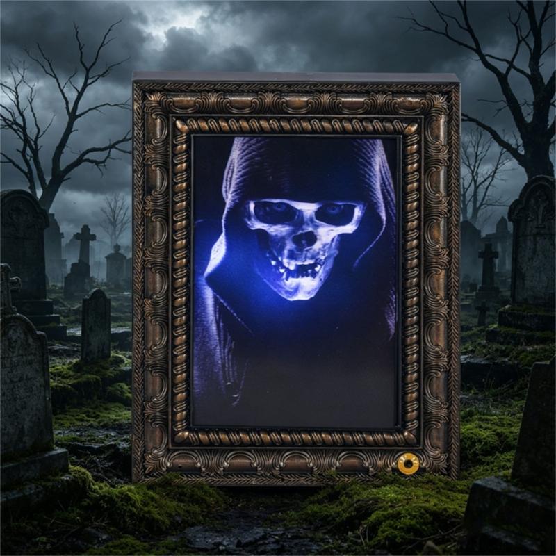 Mirror Style Halloween Hanging Decoration Plastic 23.7 x 4.4 x 30.7 cm Costume Accessory for Entryway Hallway Indoor Party Display