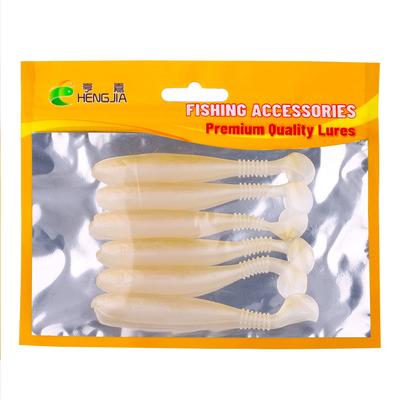 Lot de 6 leurres souples en silicone 7 cm 2 g, produits pour la pêche en mer, leurres de natation PVA, leurres artificiels
