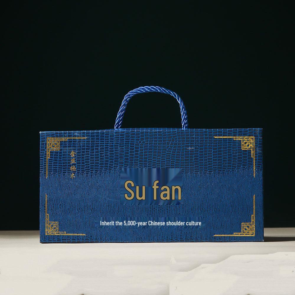 

Складной веер из кипариса Тайхан - Полый резной китайский ремесленный подарок 22 cm