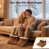 USB Electric Foot Heater Sub-format Foot Warmer 6-speed Temperature Control Warm Shoes Removable and Washable Heating Foot Pad