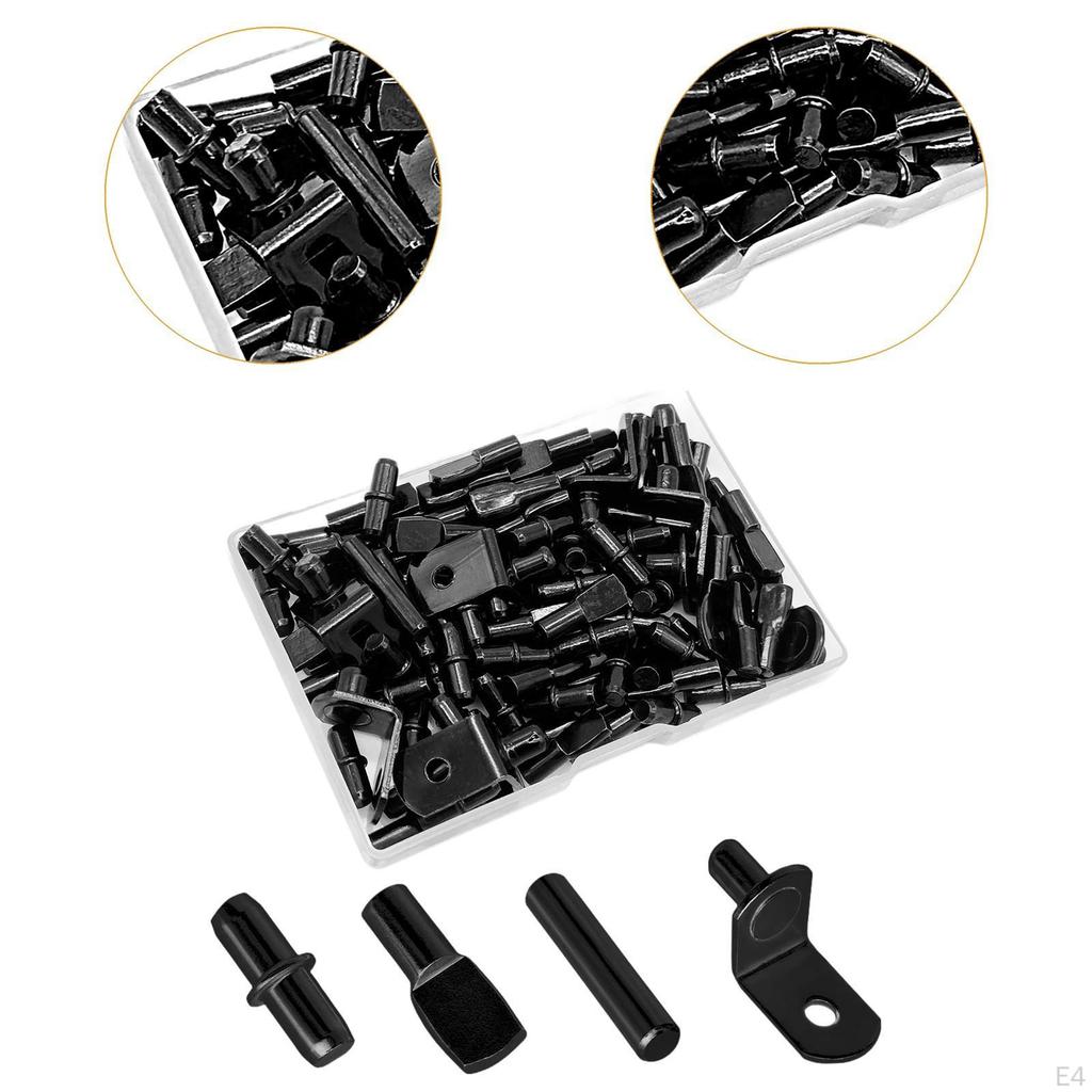 104 Pieces Shelf Pins Holders 4 Multi Functional Portable Practical Support Pegs for Wardrobe