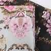 100*145cm Tela de Brocado de Satén de Seda Jacquard de Lujo Estilo Retro Tela de Bordado Floral Chino Ropa Cheongsam Kimono