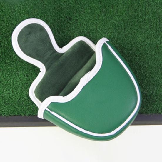 Golf Putter Cover Scratch-resistant Fine Workmanship Dirt-resistant Moisture Proof Magnetic Dustproof Tear Resistant Magnetic Mallet Blade Headcover