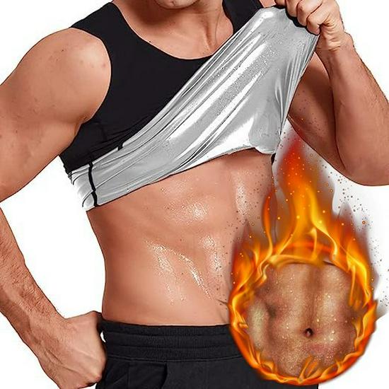 Men's Extreme Sweat Body Shaper: Fitness Vest for Running, Sports & Yoga