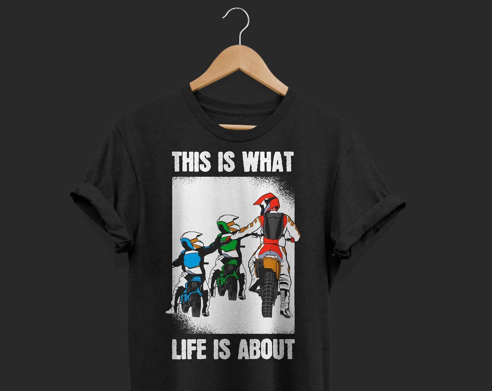 Dirt Bike Dad Son Enduro Bikes Rider Motorcycle Motocross T-Shirt, Freestyle Competition, Off Road Riding Motorcycles, Father s Day Gift, 100
