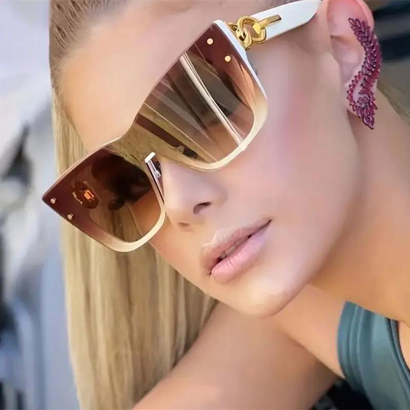 New Fashion Big Frame Cat Eye Sunglasses For Ladies Street S Fashionable Sunglasses for Women Driving Shades UV400