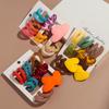 New Korean 7pair Colorful Circle Acrylic Hoop Earring for Women Vintage Geometric Heart Stud Earrings Statement Jewelry Set Gift