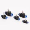 Pneumatic Airflow Regulator 4mm 6mm 8mm 10mm 12mm OD Hose Tube Gas Flow Adjust Valve Connector Fitting Air Speed Controller Ventilation Valves 4