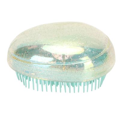 Egg Shape Hair Brush Wet and Dry Use Portable Scalp Massage Detangling Hair Brush Comb for Home