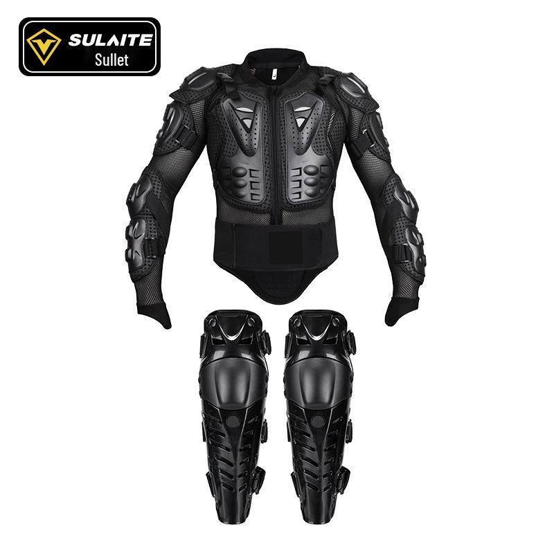 Speedlight Motorcycle Armor Set: Trail Rally Jacket & Knee Pads