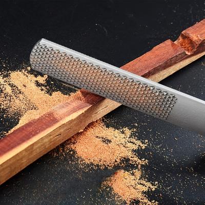 1pc Stainless Steel 4-Way Hand File, Diamond Grit, Easy Sharpening, for Wood and Metal Tools