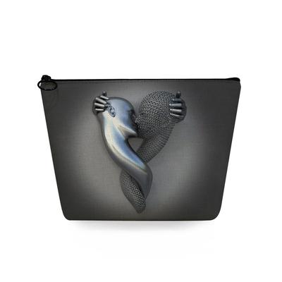 Women Stereoscopic Abstract Characters Print Cosmetic Bag Toiletries Organize Travel Storage Case 6724